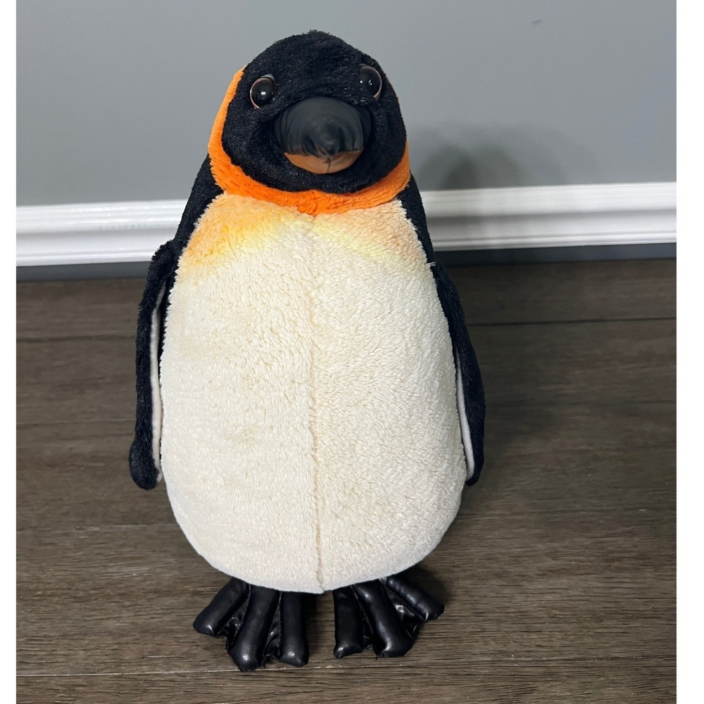 SeaWorld Penguin Plush Stuffed Animal Toy Black Orange‎ Kids Gift 11"